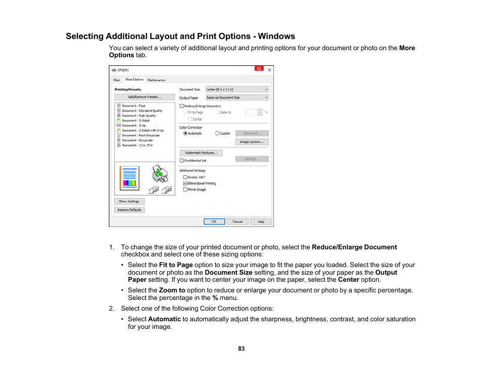 Epson Workforce Pro WF-7310 Wireless Printer User Manual | Page 83 / 210