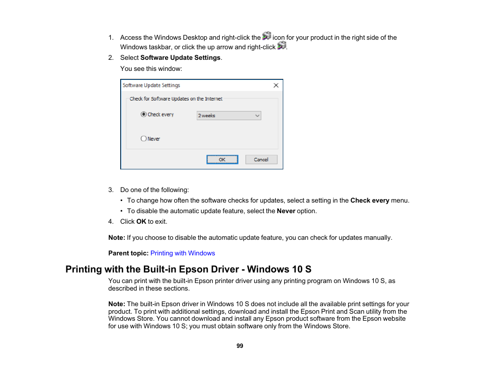 Epson Workforce Pro WF-7310 Wireless Printer User Manual | Page 99 / 210