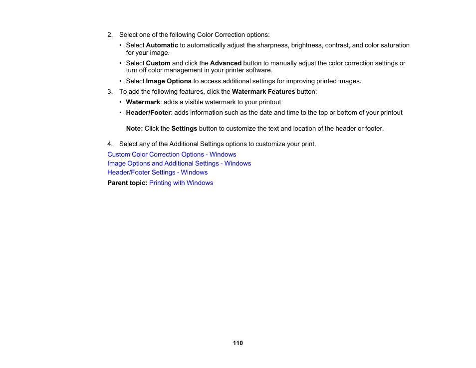 Epson Expression Photo XP-8700 Wireless All-in One Color Printer User Manual | Page 110 / 350