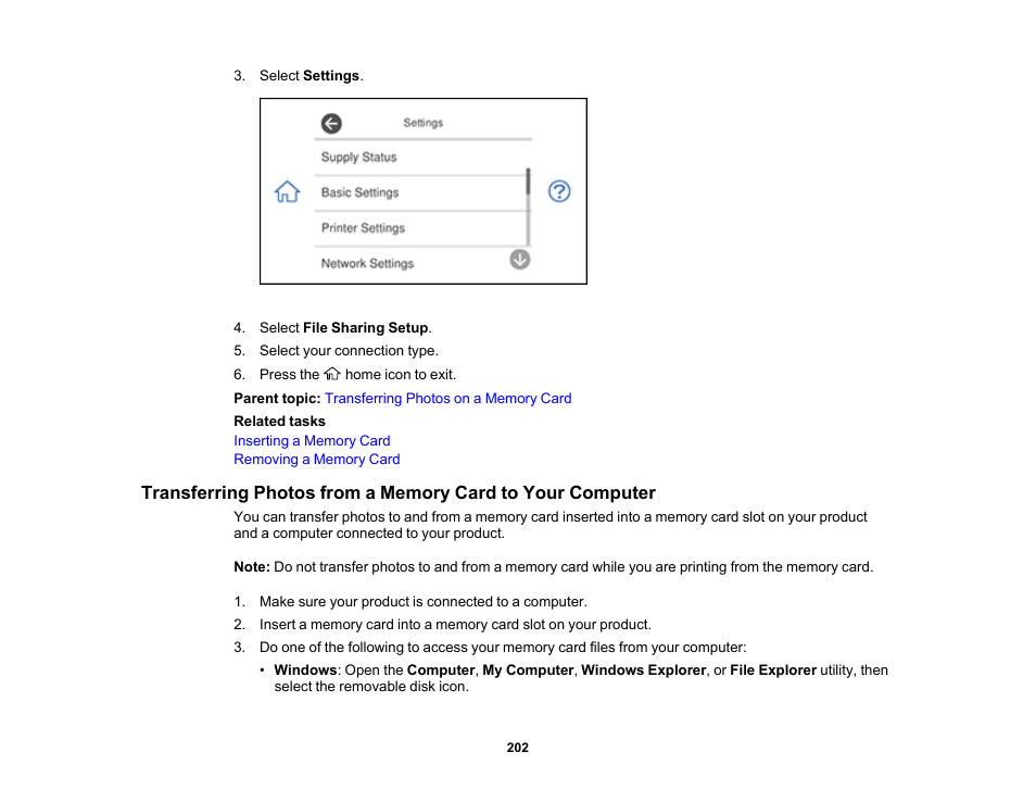 Epson Expression Photo XP-8700 Wireless All-in One Color Printer User Manual | Page 202 / 350