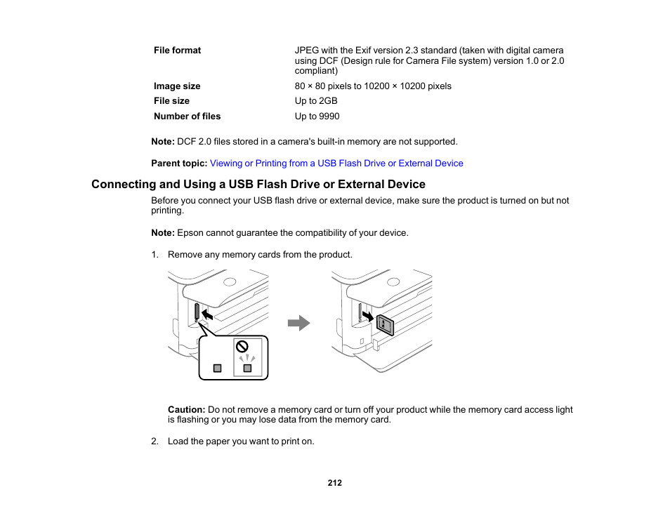 Epson Expression Photo XP-8700 Wireless All-in One Color Printer User Manual | Page 212 / 350