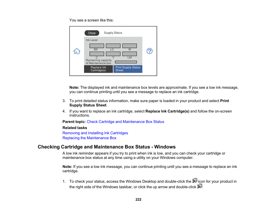 Epson Expression Photo XP-8700 Wireless All-in One Color Printer User Manual | Page 222 / 350