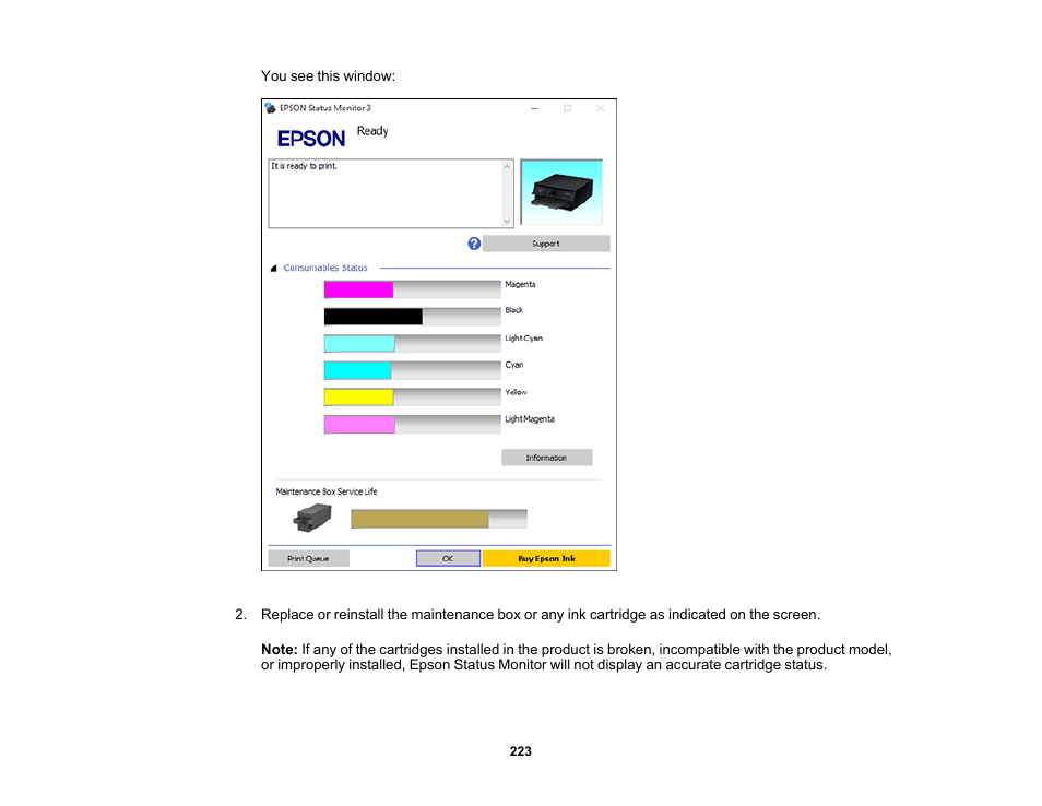 Epson Expression Photo XP-8700 Wireless All-in One Color Printer User Manual | Page 223 / 350