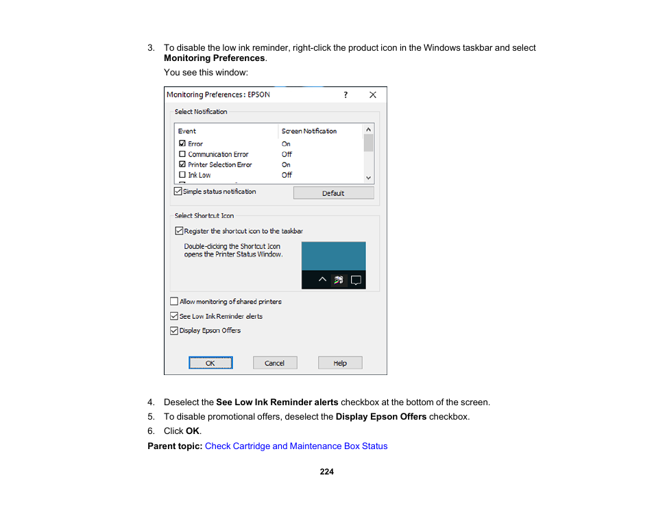 Epson Expression Photo XP-8700 Wireless All-in One Color Printer User Manual | Page 224 / 350