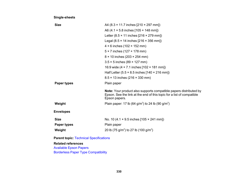 Epson Expression Photo XP-8700 Wireless All-in One Color Printer User Manual | Page 330 / 350