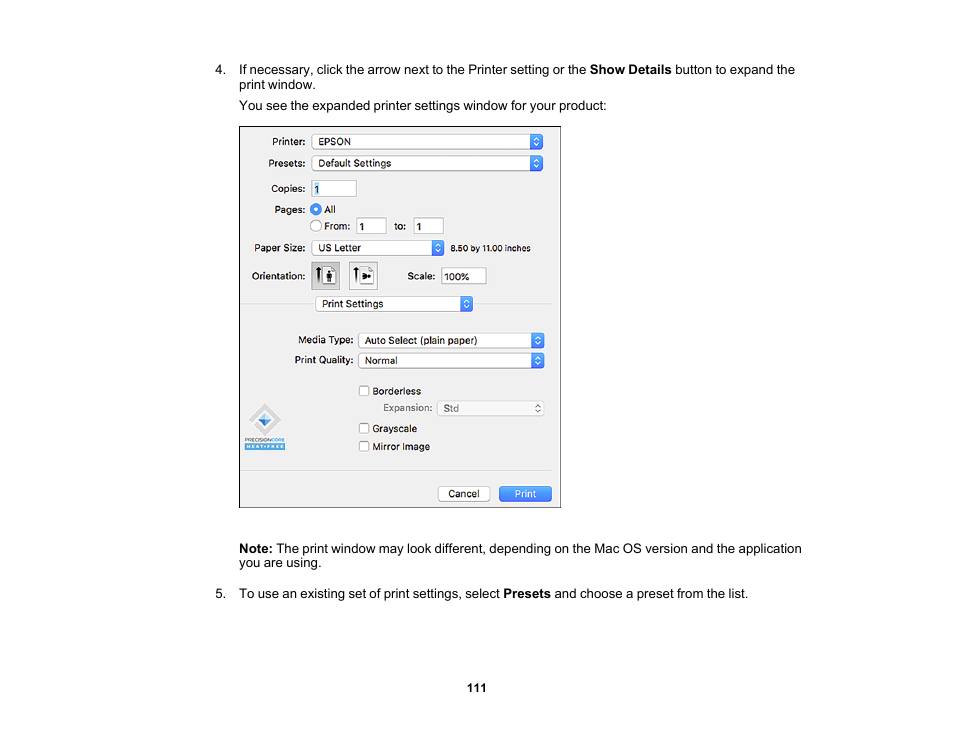 Epson WorkForce Pro WF-C4310 Wireless Color Printer User Manual | Page 111 / 209