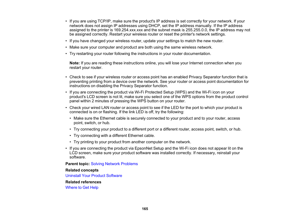 Epson WorkForce Pro WF-C4310 Wireless Color Printer User Manual | Page 165 / 209