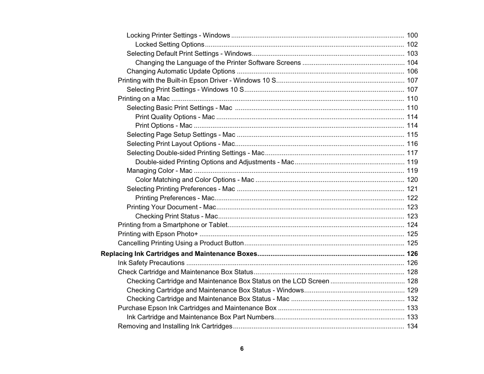 Epson WorkForce Pro WF-C4310 Wireless Color Printer User Manual | Page 6 / 209