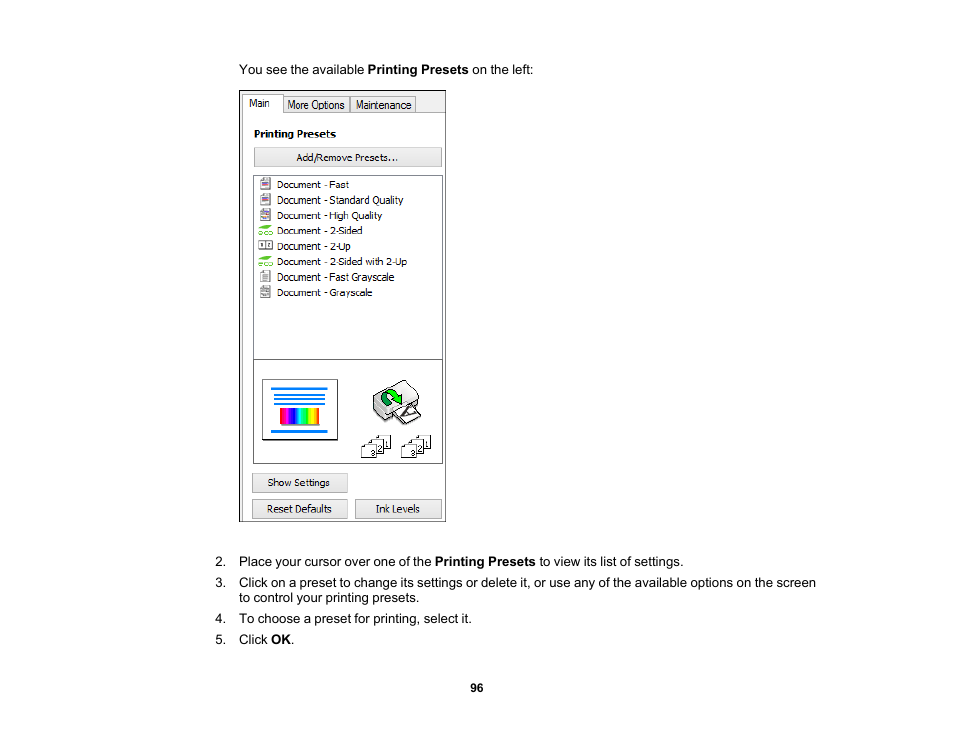 Epson WorkForce Pro WF-C4310 Wireless Color Printer User Manual | Page 96 / 209