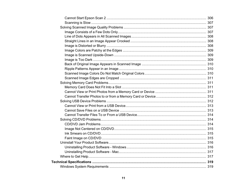 Epson Expression Premium XP-7100 Small-In-One Inkjet Printer User Manual | Page 11 / 340