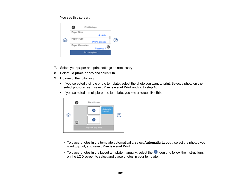 Epson Expression Premium XP-7100 Small-In-One Inkjet Printer User Manual | Page 187 / 340