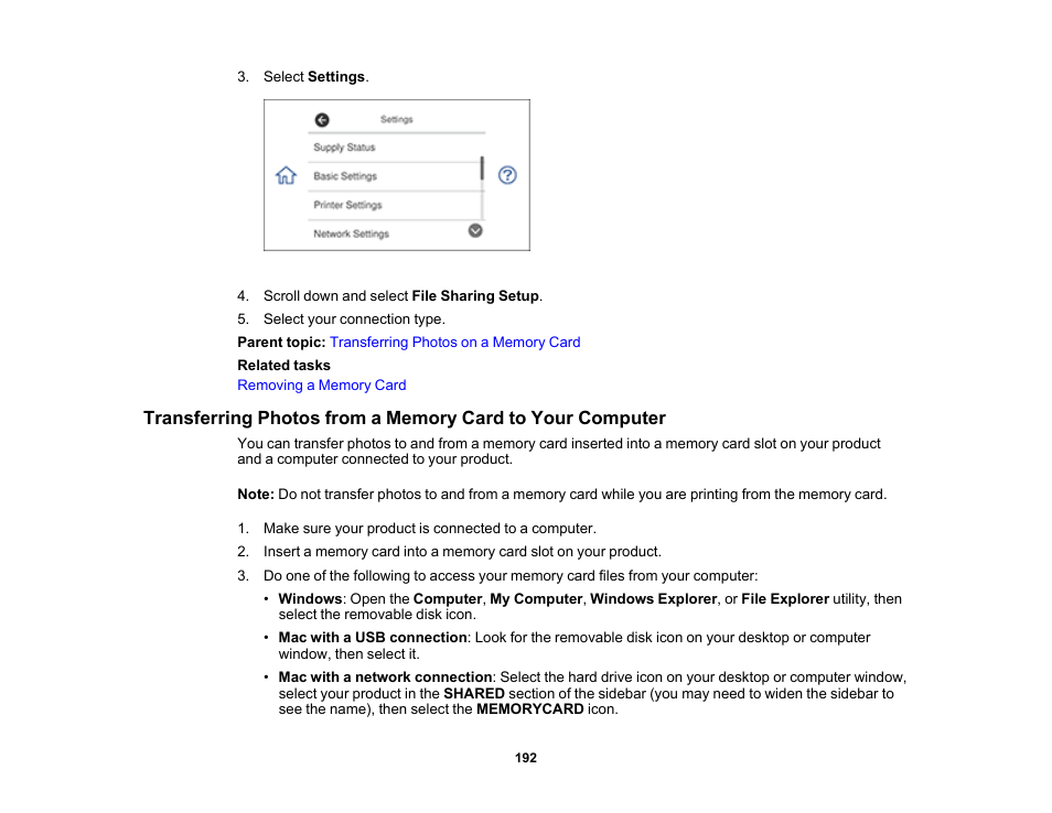 Epson Expression Premium XP-7100 Small-In-One Inkjet Printer User Manual | Page 192 / 340