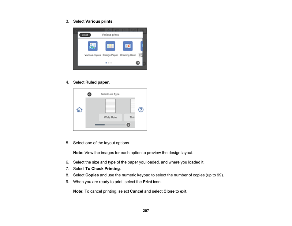 Epson Expression Premium XP-7100 Small-In-One Inkjet Printer User Manual | Page 207 / 340