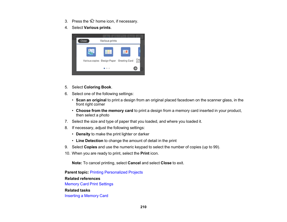 Epson Expression Premium XP-7100 Small-In-One Inkjet Printer User Manual | Page 210 / 340