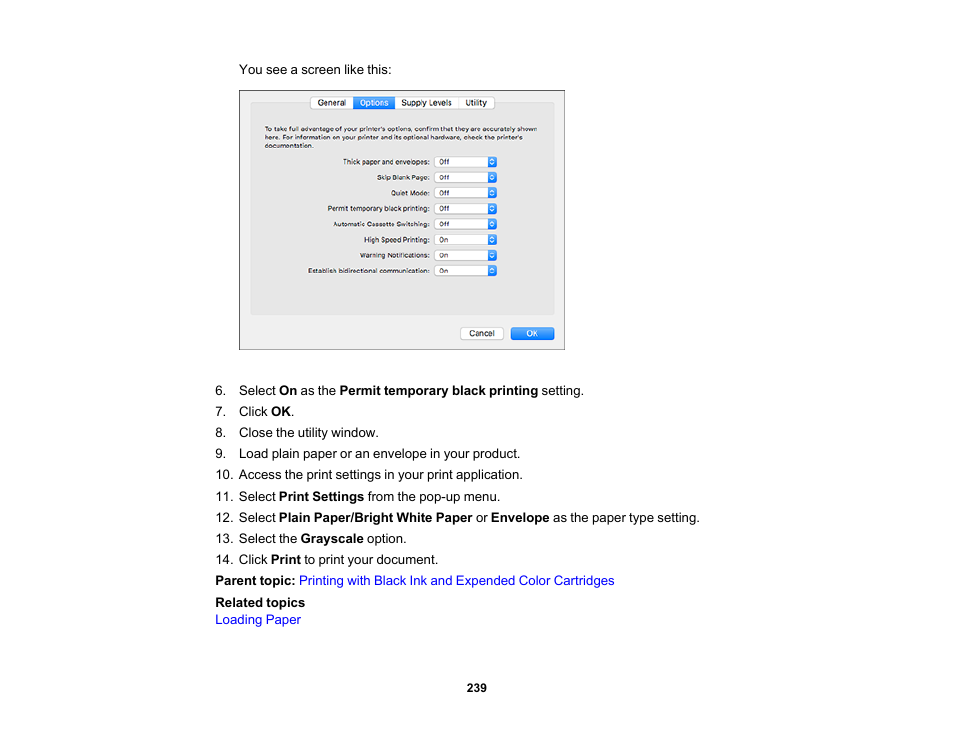 Epson Expression Premium XP-7100 Small-In-One Inkjet Printer User Manual | Page 239 / 340