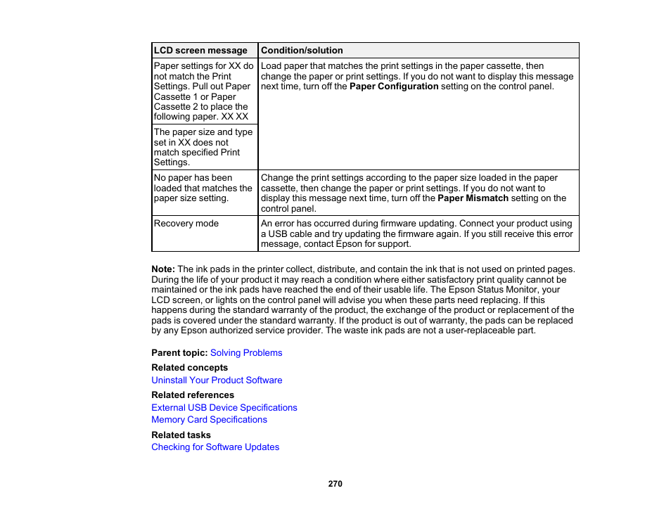 Epson Expression Premium XP-7100 Small-In-One Inkjet Printer User Manual | Page 270 / 340