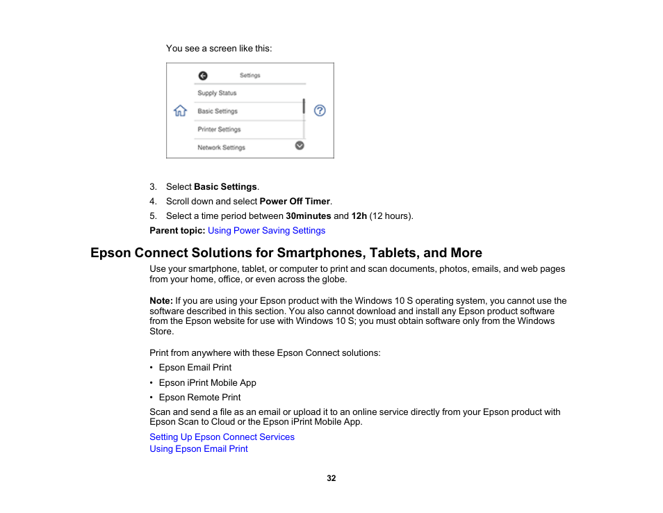 Epson Expression Premium XP-7100 Small-In-One Inkjet Printer User Manual | Page 32 / 340