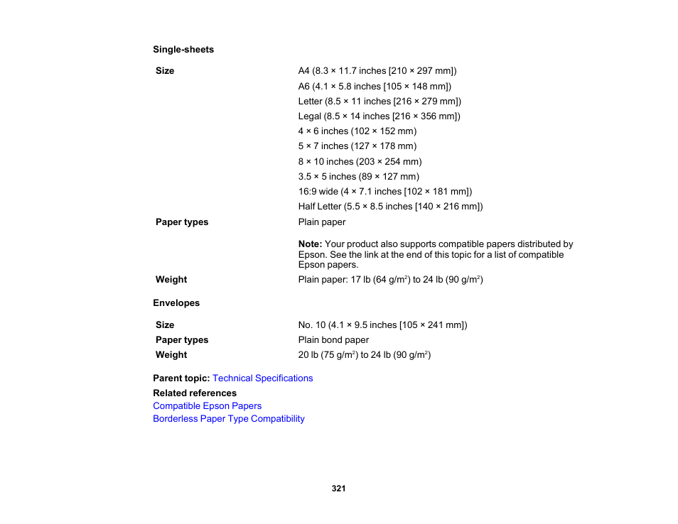 Epson Expression Premium XP-7100 Small-In-One Inkjet Printer User Manual | Page 321 / 340