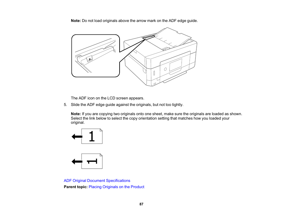 Epson Expression Premium XP-7100 Small-In-One Inkjet Printer User Manual | Page 87 / 340