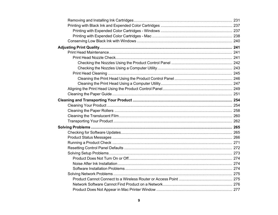 Epson Expression Premium XP-7100 Small-In-One Inkjet Printer User Manual | Page 9 / 340