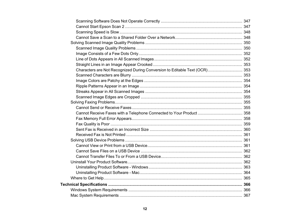 Epson WorkForce Pro WF-7820 All-in-One Inkjet Printer User Manual | Page 12 / 393
