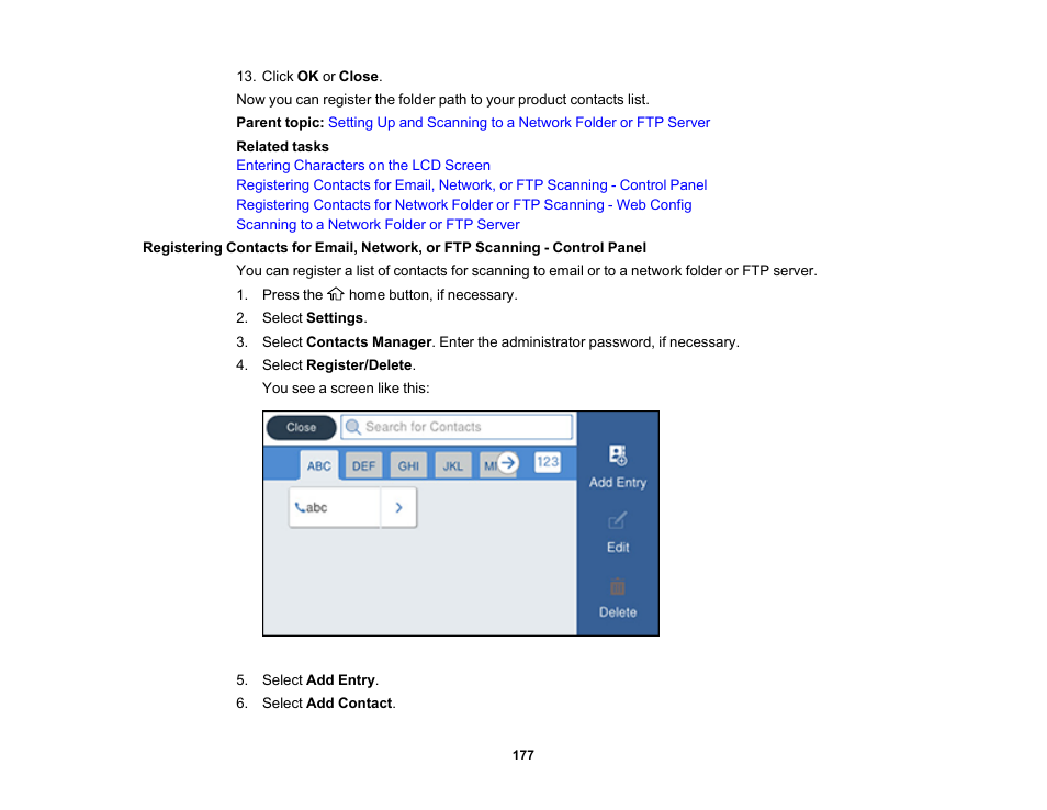 Epson WorkForce Pro WF-7820 All-in-One Inkjet Printer User Manual | Page 177 / 393