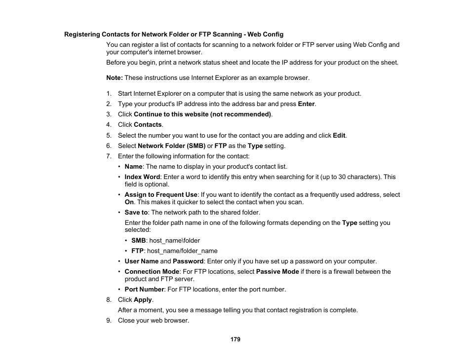 Epson WorkForce Pro WF-7820 All-in-One Inkjet Printer User Manual | Page 179 / 393