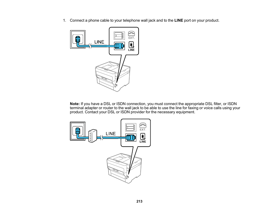 Epson WorkForce Pro WF-7820 All-in-One Inkjet Printer User Manual | Page 213 / 393