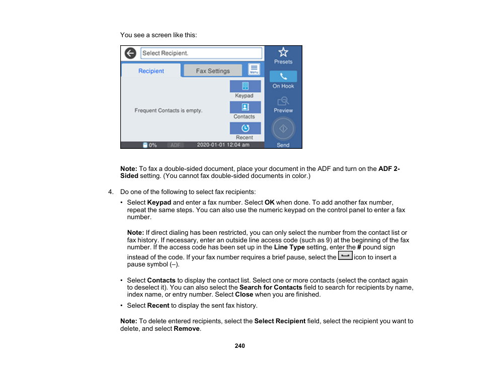 Epson WorkForce Pro WF-7820 All-in-One Inkjet Printer User Manual | Page 240 / 393