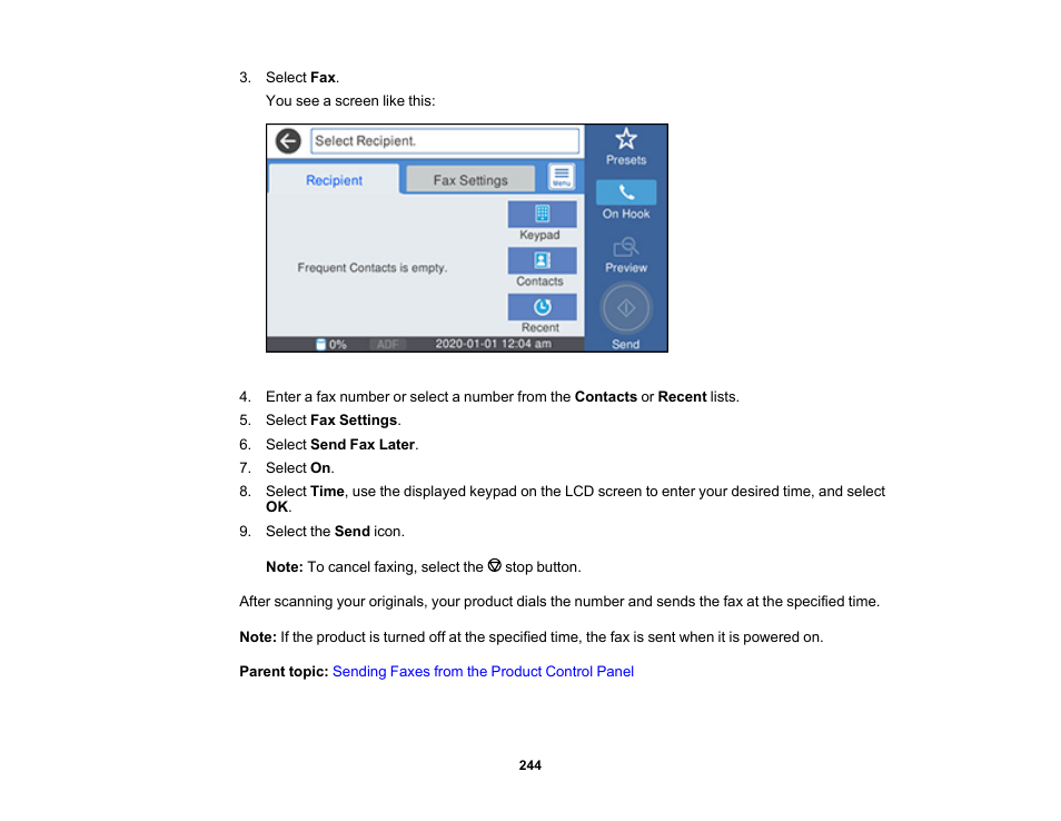 Epson WorkForce Pro WF-7820 All-in-One Inkjet Printer User Manual | Page 244 / 393