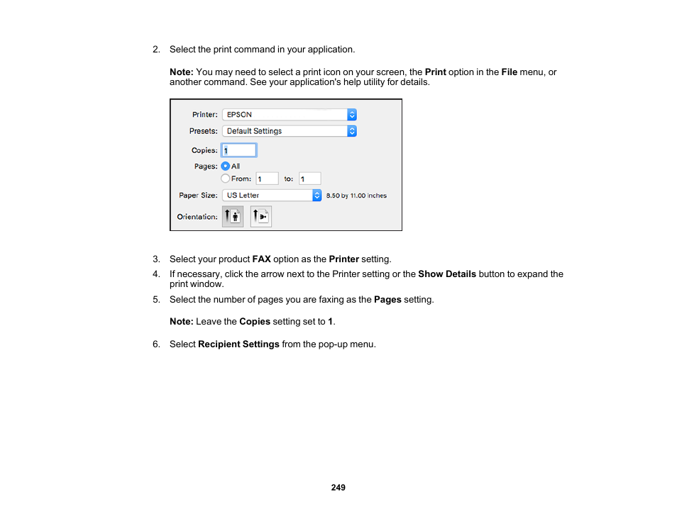 Epson WorkForce Pro WF-7820 All-in-One Inkjet Printer User Manual | Page 249 / 393