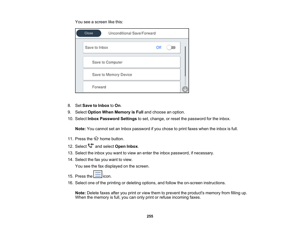 Epson WorkForce Pro WF-7820 All-in-One Inkjet Printer User Manual | Page 255 / 393