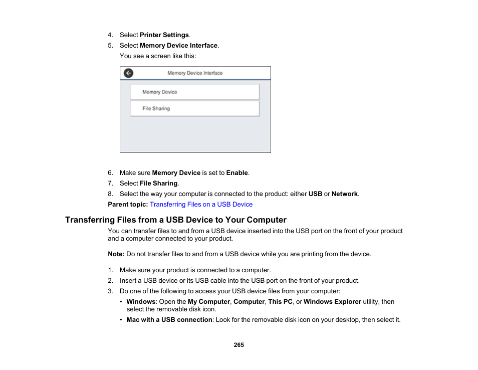 Epson WorkForce Pro WF-7820 All-in-One Inkjet Printer User Manual | Page 265 / 393