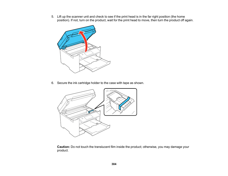 Epson WorkForce Pro WF-7820 All-in-One Inkjet Printer User Manual | Page 304 / 393