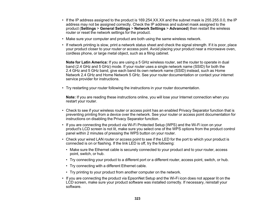 Epson WorkForce Pro WF-7820 All-in-One Inkjet Printer User Manual | Page 323 / 393