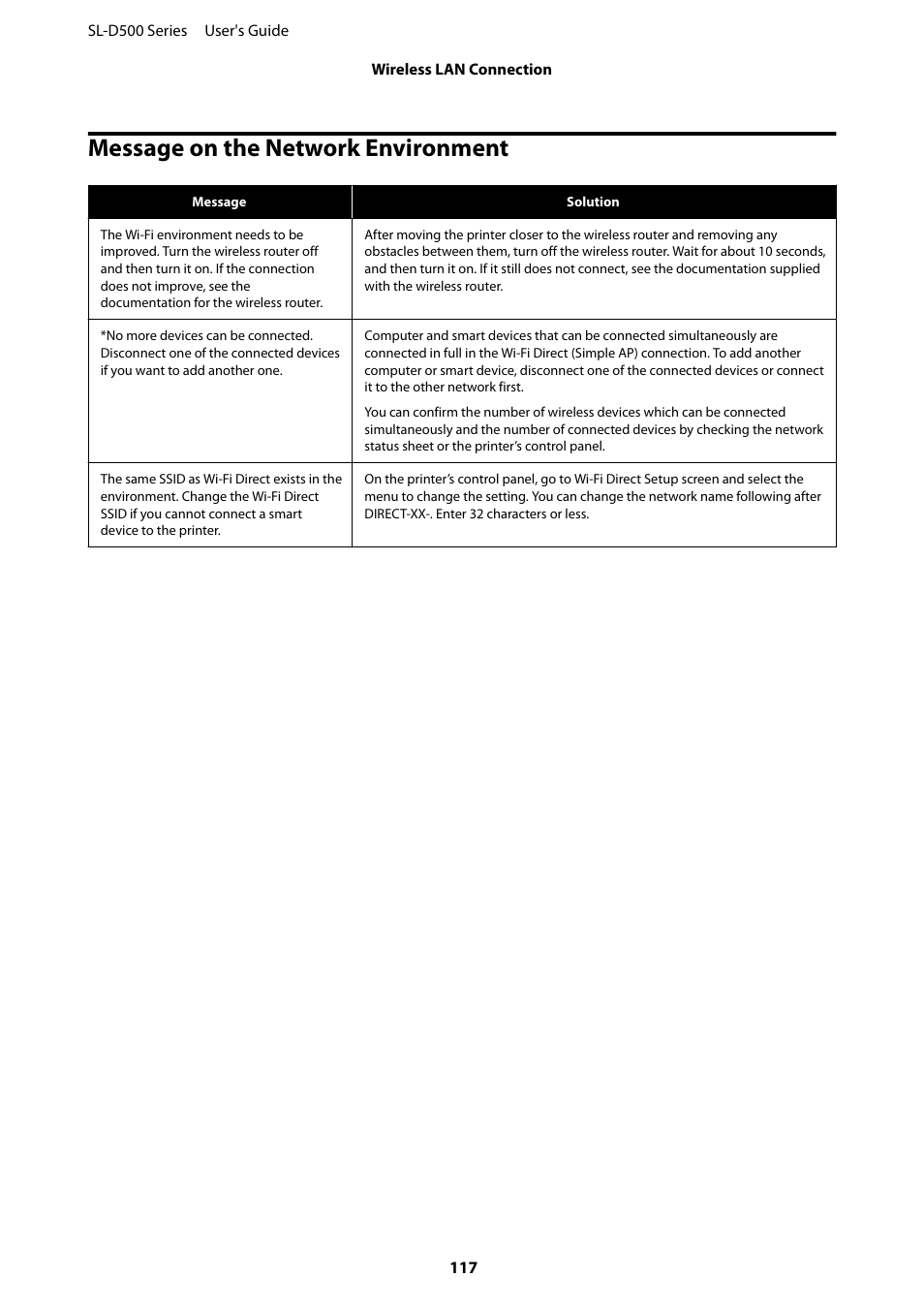 Message on the network environment, Message on the network environment” on | Epson SureLab D570 Professional Minilab Photo Printer User Manual | Page 117 / 148