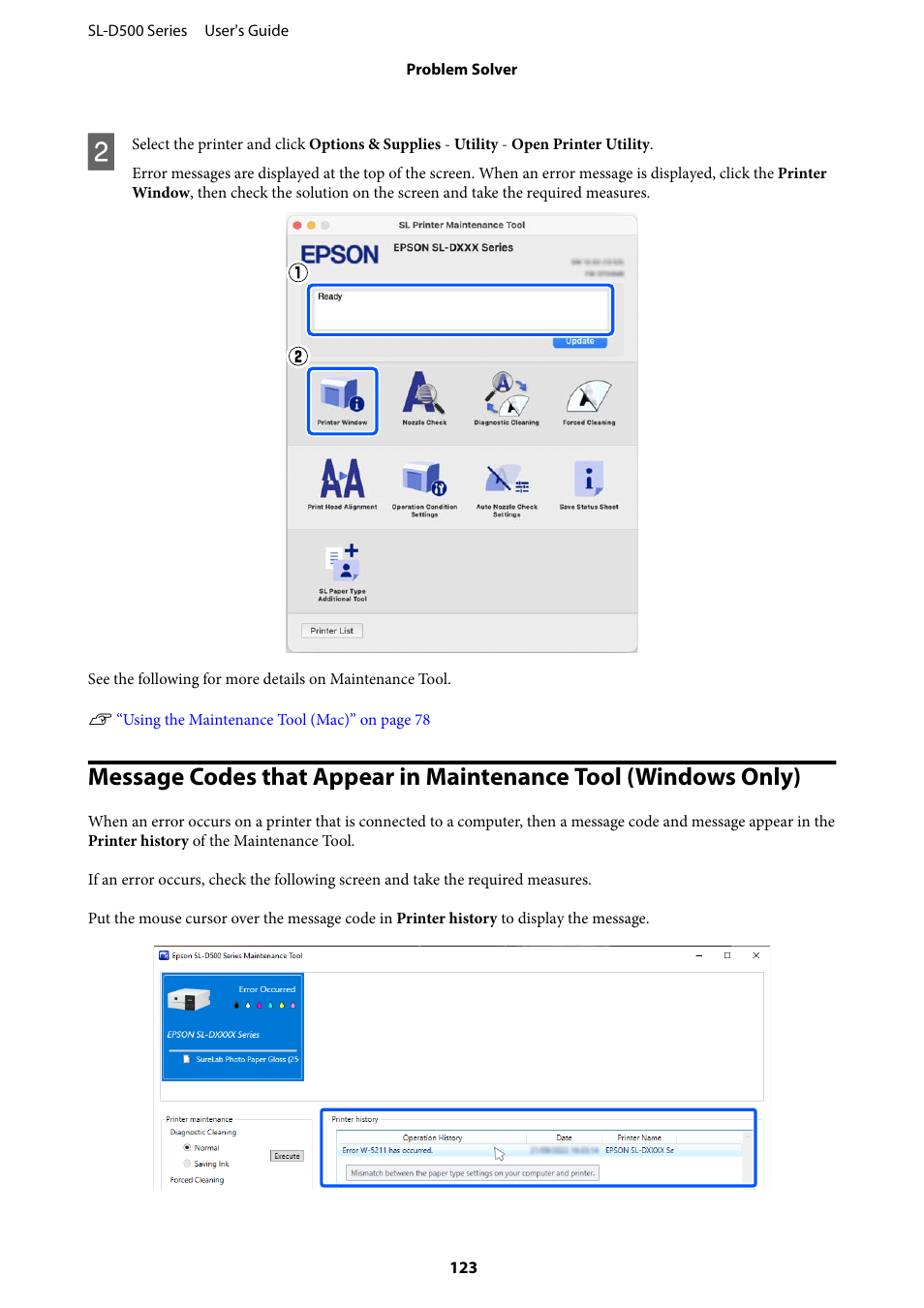 Epson SureLab D570 Professional Minilab Photo Printer User Manual | Page 123 / 148