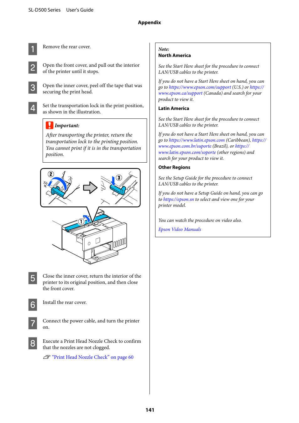 Epson SureLab D570 Professional Minilab Photo Printer User Manual | Page 141 / 148