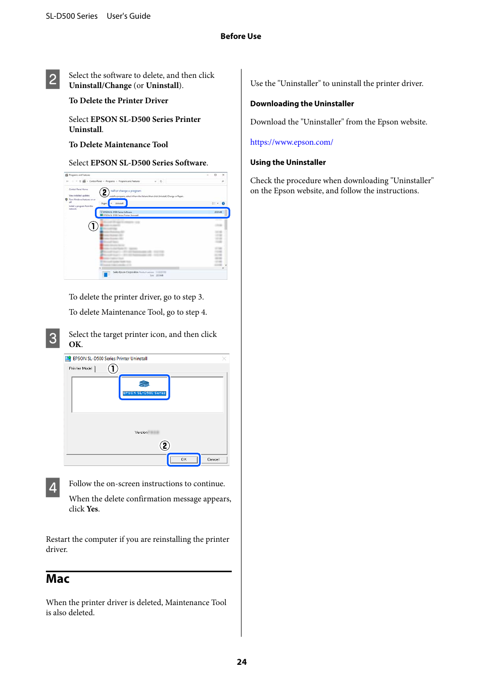 Epson SureLab D570 Professional Minilab Photo Printer User Manual | Page 24 / 148