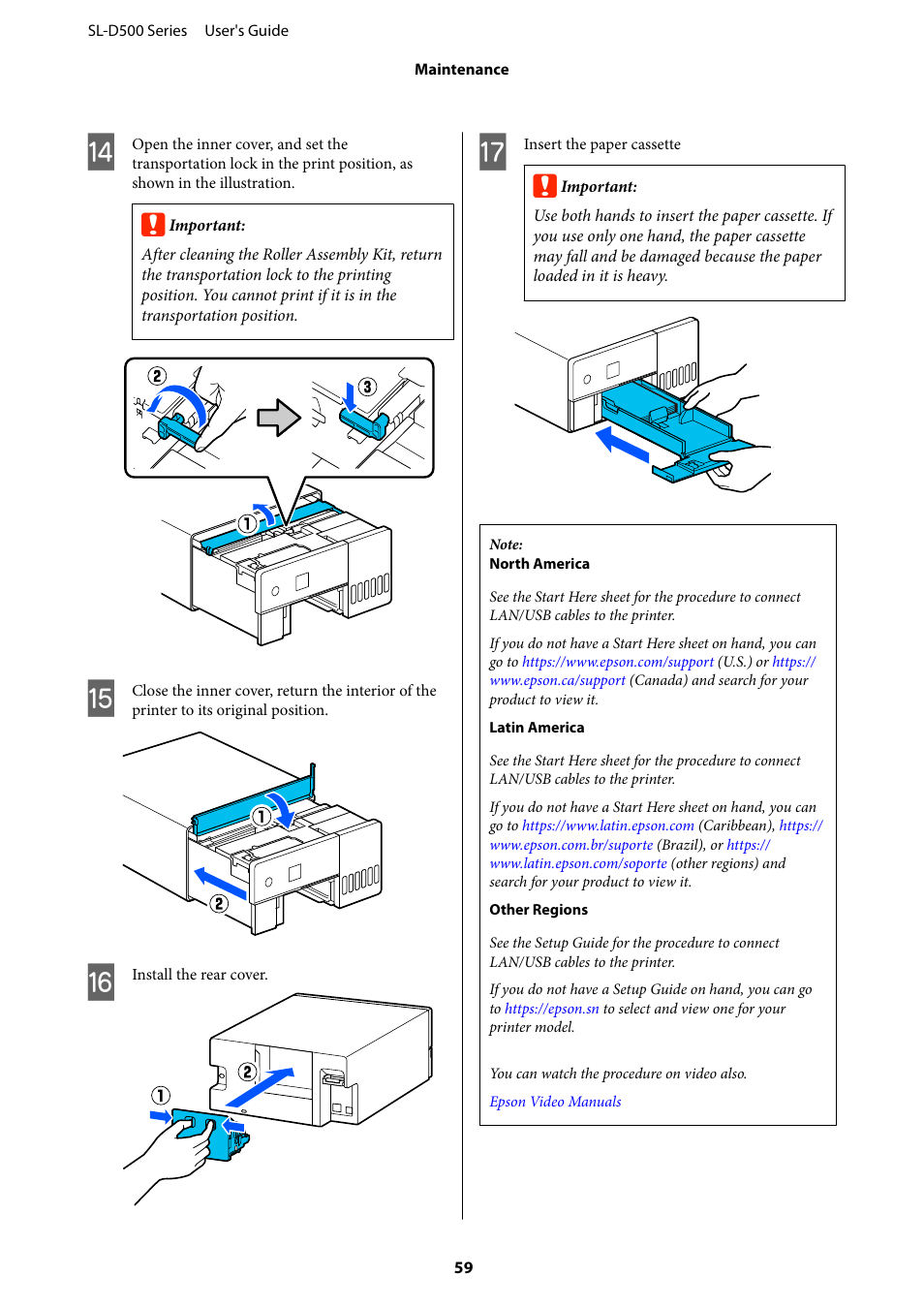 Epson SureLab D570 Professional Minilab Photo Printer User Manual | Page 59 / 148