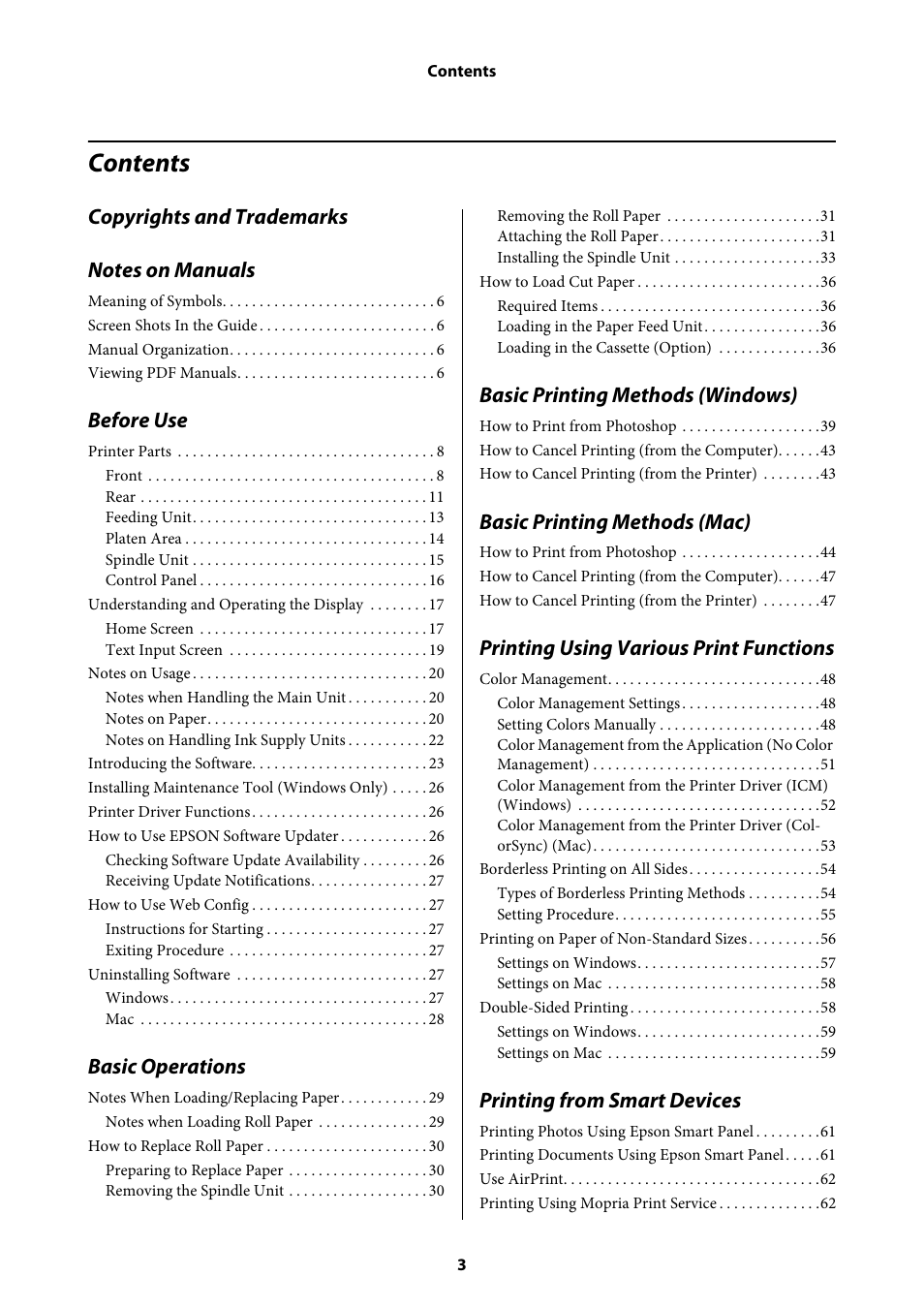 Epson SureLab D1070 Professional Minilab Printer User Manual | Page 3 / 198