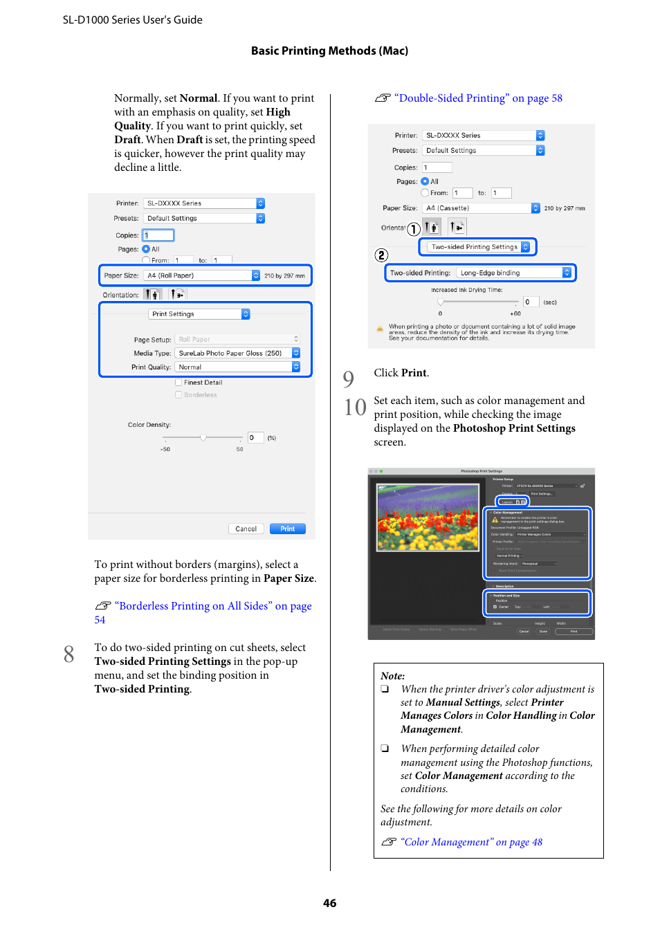 Epson SureLab D1070 Professional Minilab Printer User Manual | Page 46 / 198