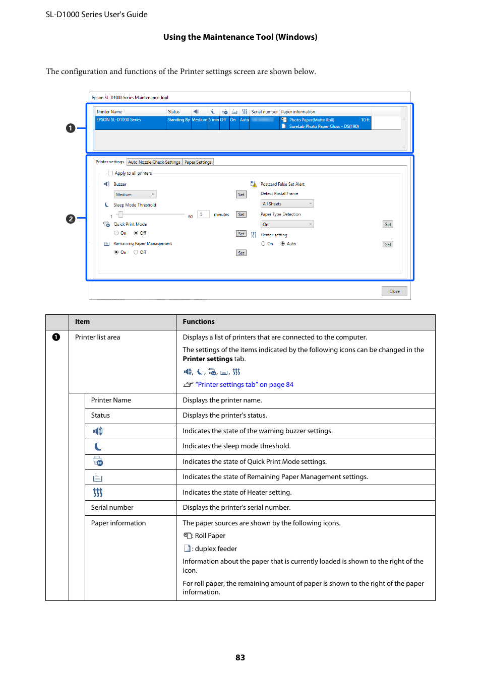 Epson SureLab D1070 Professional Minilab Printer User Manual | Page 83 / 198