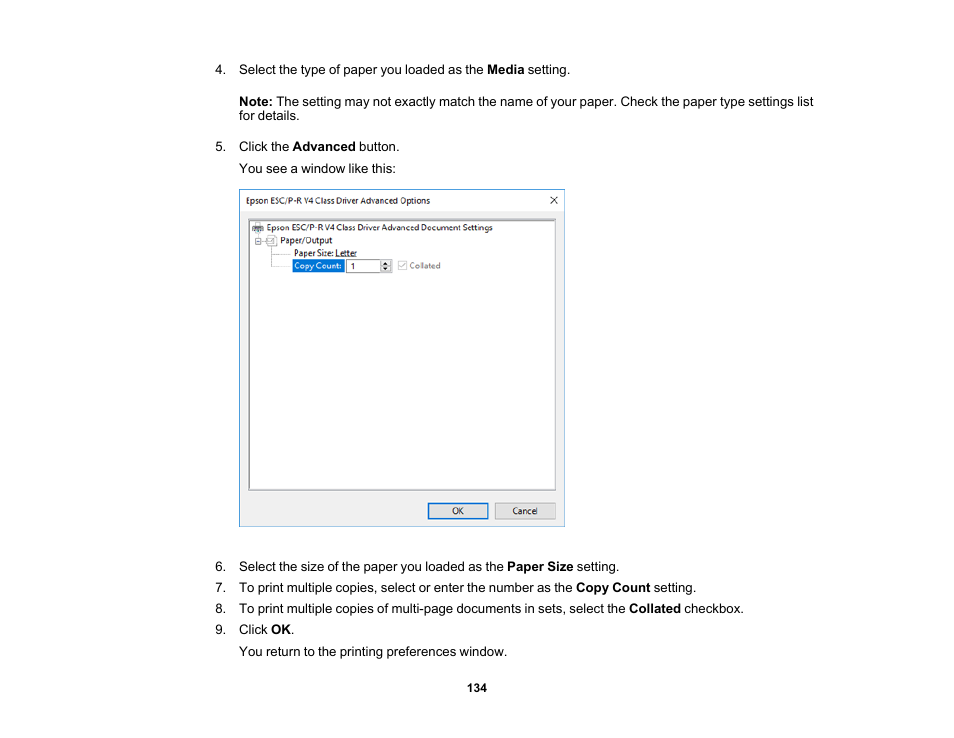 Epson EcoTank Pro ET-5150 Wireless All-in-One Supertank Printer User Manual | Page 134 / 387