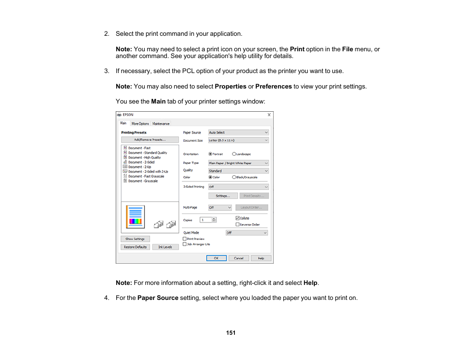 Epson EcoTank Pro ET-5150 Wireless All-in-One Supertank Printer User Manual | Page 151 / 387