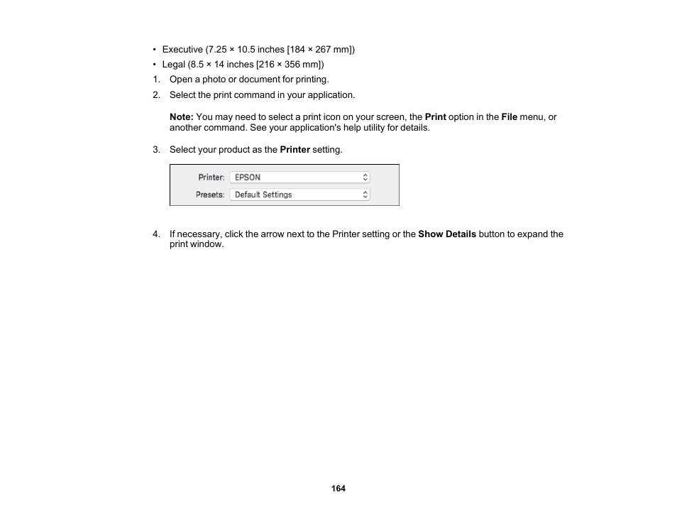 Epson EcoTank Pro ET-5150 Wireless All-in-One Supertank Printer User Manual | Page 164 / 387