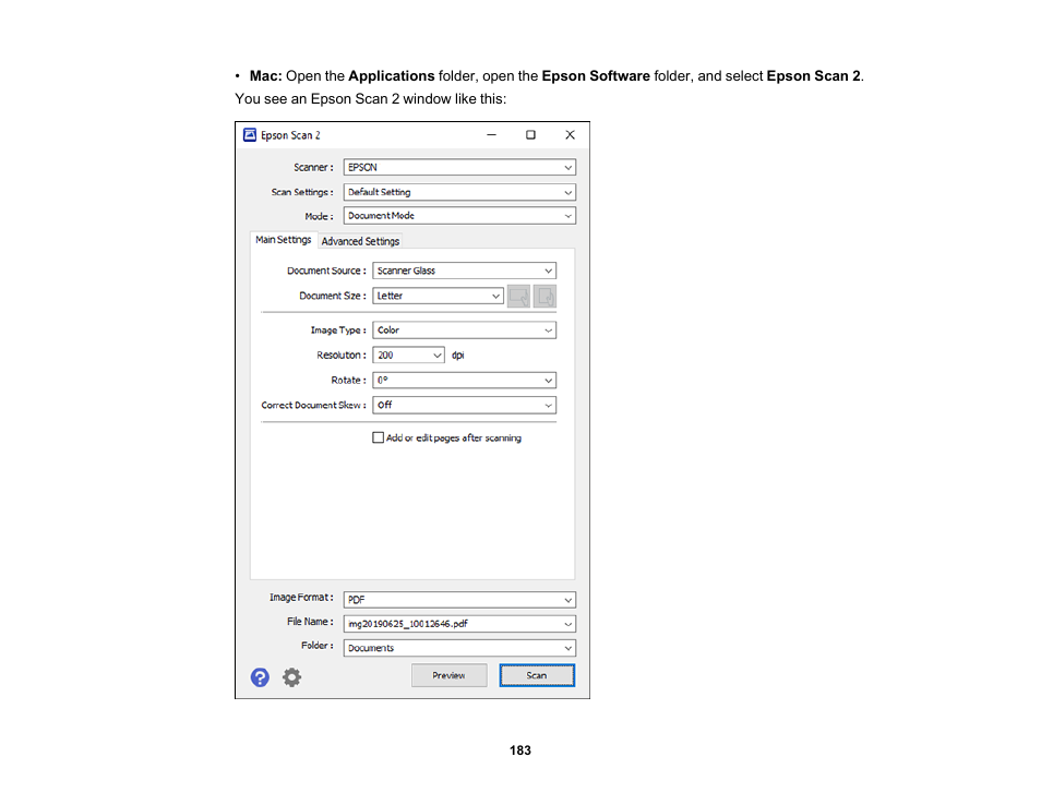 Epson EcoTank Pro ET-5150 Wireless All-in-One Supertank Printer User Manual | Page 183 / 387