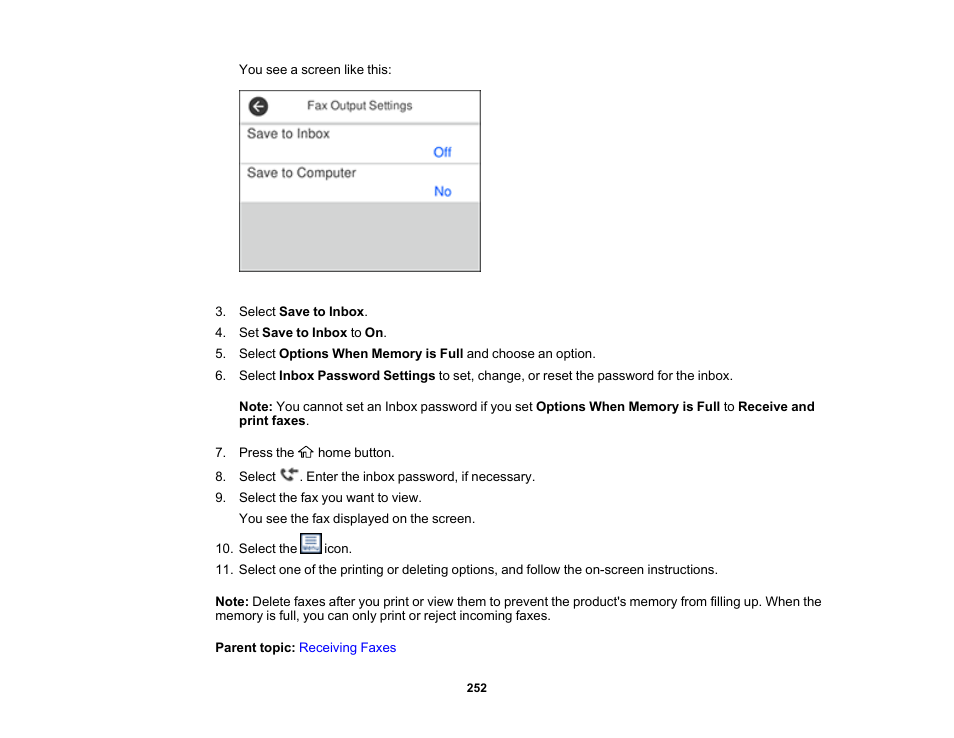 Epson EcoTank Pro ET-5150 Wireless All-in-One Supertank Printer User Manual | Page 252 / 387