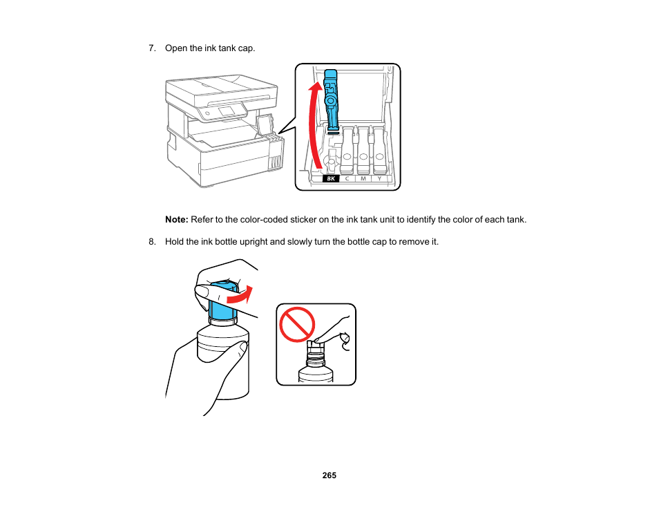 Epson EcoTank Pro ET-5150 Wireless All-in-One Supertank Printer User Manual | Page 265 / 387