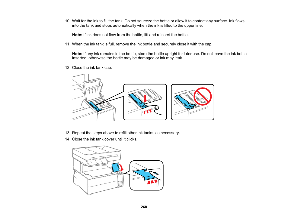 Epson EcoTank Pro ET-5150 Wireless All-in-One Supertank Printer User Manual | Page 268 / 387